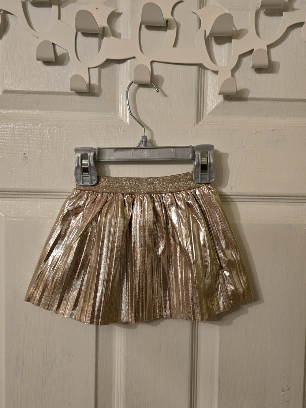 Carter's Metallic Rose Gold Pleated Skirt